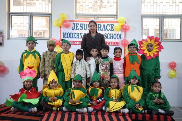 Students dressed for annual function activity