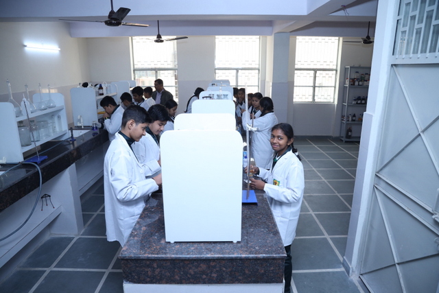 Students in laboratory activity